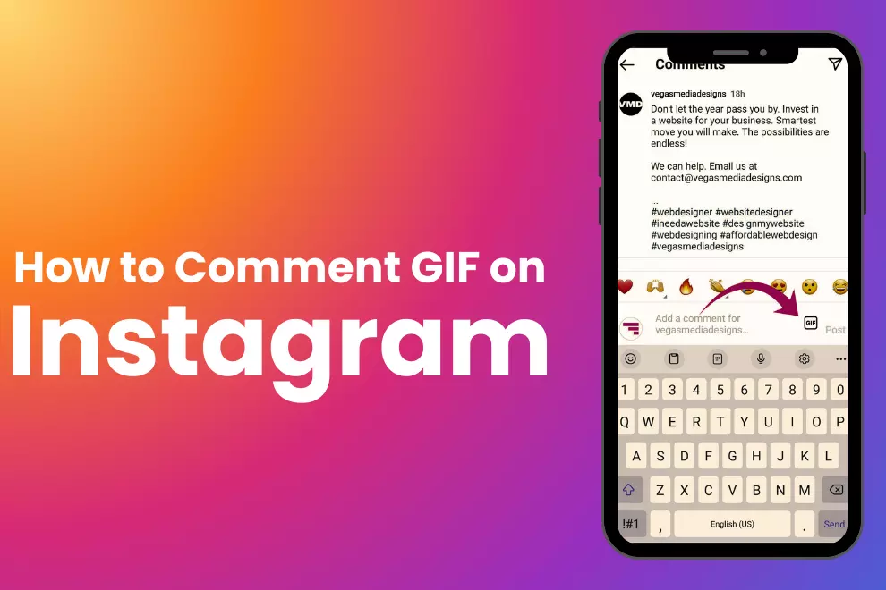How to comment gif on Instagram